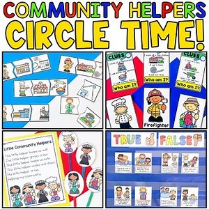 Preschool Community Helpers Circle Time- Community Helpers Activities for PreK
