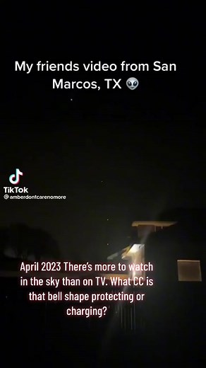 Mysterious Bell Shape Cloud During Lightning Storm in Texas