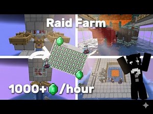 Minecraft's EASIEST Raid Farm! 1000+ Emeralds / hr