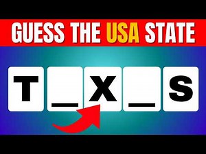 Guess the USA State Without Vowels 🇺🇸 | 50 States Quiz Challenge | Fun Geography Game for Kids