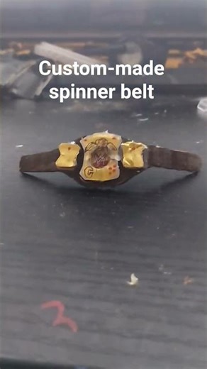 custom-made spinner belt for WWE action figures