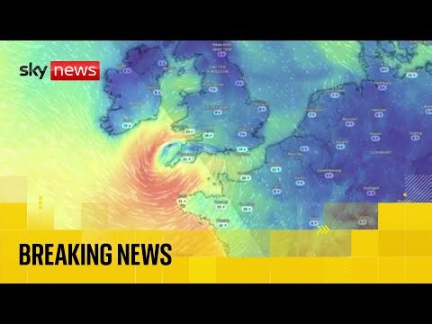 Track Storm Goretti as it hit the UK bringing with it 99mph winds