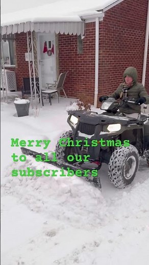 Polaris sportsman 570 plowing snow ￼