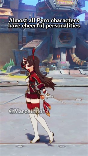 Almost all Pyro characters have cheerful personalities, except.... #genshinimpact