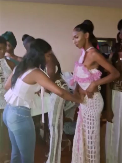 oh the joys of backstage🥲 #fashiontiktok #fashionshow #backstage #crochet #fyp