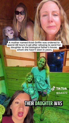 A mother named Kristi Griffin was ordered to spend 48 hours in jail after refusing to send her daughter to the biological father's house,whom she hasn't seen in years. #fyp #news #custody #viral #alabama