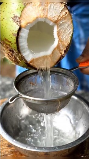 Fresh Coconut Water Jelly Recipe 🥥✨#youtubeshorts #food @cookwithmedaily
