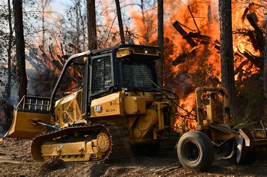 Unattended burn barrel sparks large debris fire in Colleton County that threatened several mobile homes