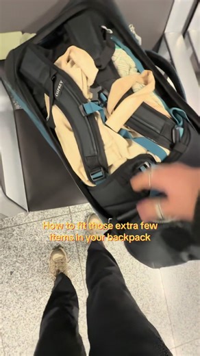 Travel Hack for Packing Extra Items in Your Backpack