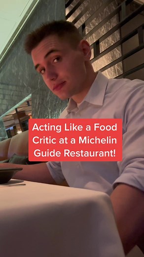 Acting like a food critic at a Michelin Guide Restaurant! #foodcritic #lifehack #hongkong #foodreview #foodtiktok