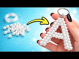 How to Make an A Keychain | Easy Bead Tutorial for Beginners