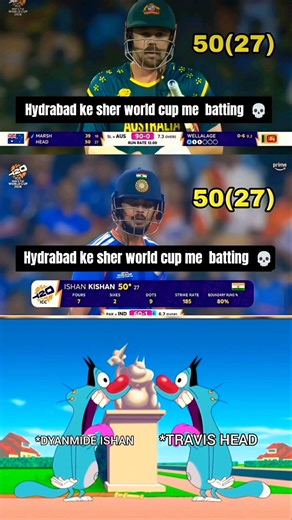 Hydrabad ke sher world cup me tabhahi machate huye 🥶💀#ishankishan #travishead #hyderabad #ipl