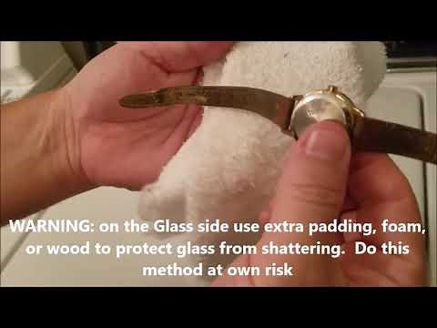 How Put Snap Back On Cover WATCH (Timex Kenneth Cole Braun DKNY Relic Elgin Bulova Wrist Close Top)