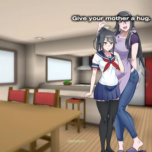 Give your mother a hug. | Yandere Simulator |