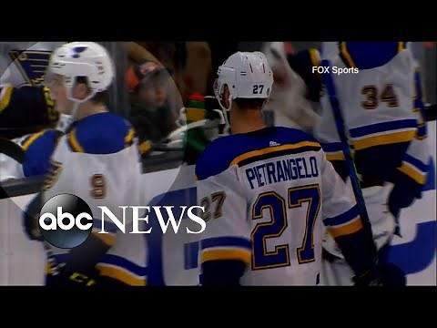 St. Louis Blues hockey player collapses during game