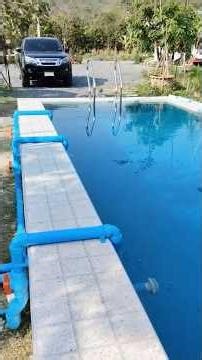 เปลี่ยนบ่อเก่าให้เป็นสระว่ายน้ำระบบเกลือ !!! #สระว่ายน้ำ #พูลวิลล่า #นครนายก #รีสอร์ท #poolparty