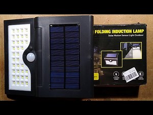 Inside a folding solar wall light (with schematic)