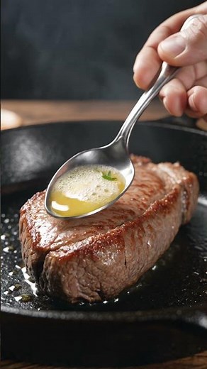 Perfect Steak Basting Technique #steak #cooking
