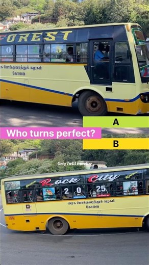 Ghat Road Challenge! ⚠️ TNSTC Yellow Bus Hairpin Turn ✅