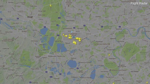 Live map shows Heathrow Airport control tower chaos