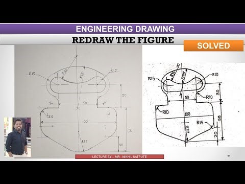 Master the Technique: Redrawing the Figure in Engineering Drawing | Learnwithnikhil