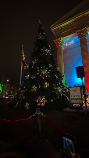 The official moment the West Chester Christmas Tree is lit! #christmastree #christmas | West Chester Chronicle