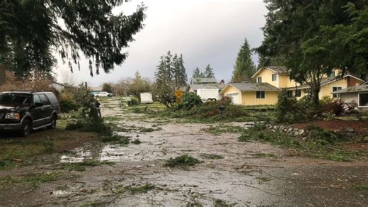Video shows tornado rip through Washington state