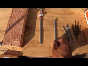 how to select fastener on wood framing