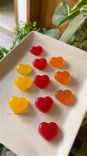 Red Heart Crystal Jelly💖 | So Shiny & Satisfying #shorts