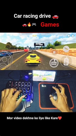 racing car drive 🚗 in pc setup car driving 🎮#bestcar #automobile #gems #india #racing #video #sots