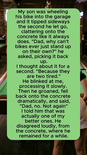 His Bike is Two Tired #laugh #funny #anecdote #humor #joke #comedy