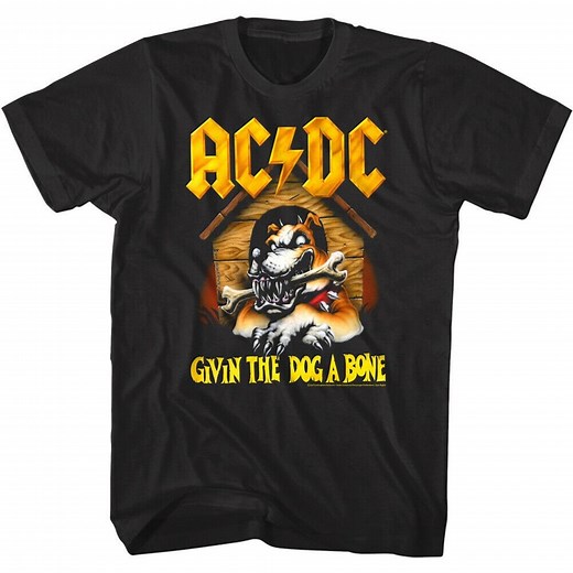 AC/DC Men's T-shirt Givin the Dog a Bone Single Graphic Tee Heavy Metal Rock Band Concert Tour Merch Vintage Music Lover - Etsy