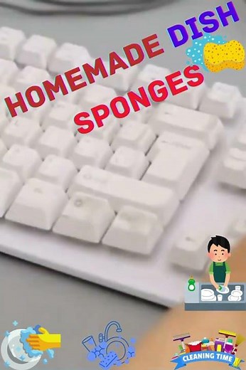 DIY Homemade Dish Sponges That Actually Work – Easy, Eco-Friendly & Cheap!