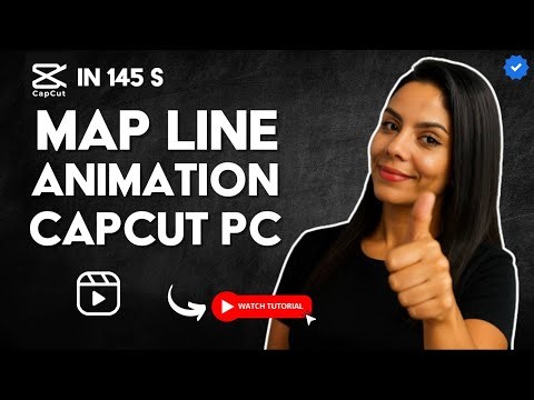 How to CREATE a MAP ROUTE or LINE ANIMATION in CAPCUT PC in 145 S