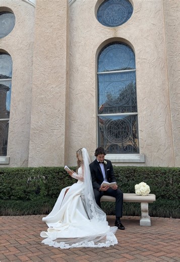 From writing our vows, to reading them 🤍 #fyp #fypシ #vows #wedding #marriedlife