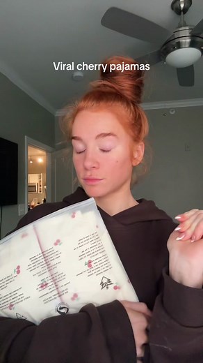 Cute Cherry Pajamas Review | Dagne Dover Sleepwear