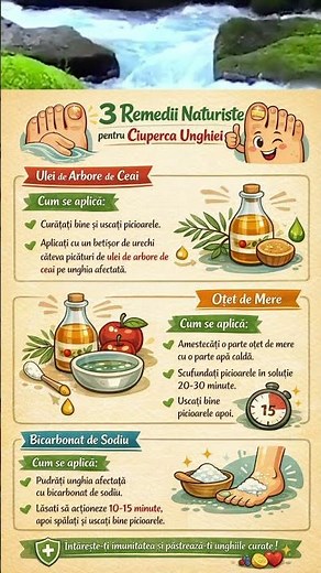 3 Remedii naturiste pentru ciuperca unghiei #natural #plants #remedy #reels #bio