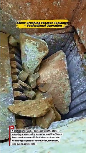 Professional Stone Crushing Process Using a Crusher Machine