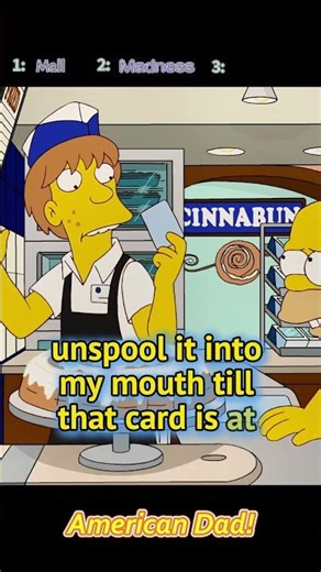 The Simpsons went to the mall