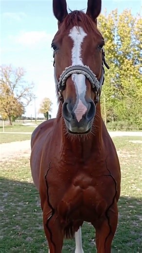 pour le fun j'ai transformé miam miam avec l'IA 😁 #chevaux #horse #cheval