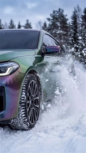 Илья Филиппов | Нейросети | ChatGPT | ИИ on Instagram: "Промты 👇. Nano Banana Pro prompt 1: Use the attached reference photo as the main guide (do not change make/model/color). Photorealistic winter scene on a snow-covered clearing/road in a forest, overcast day, soft diffused light, cold neutral color grading. Low shooting position at wheel level, close-up, front-side three-quarter angle; camera very close to the subject with mild perspective. Vertical 9:16 frame: the subject fills the left ha