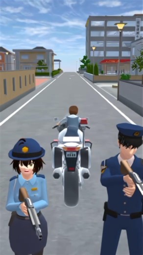 Dia mencoba mencuri sepeda polisi #sakuraschoolsimulator #sakura #shorts #youtubeshort