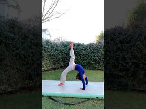 Back walkover and kick over tutorial! #acrobatics #tutorial