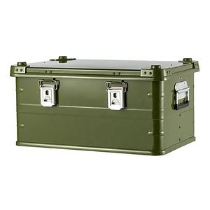 [Hot Item] Durability Metal Alu Box Silver Tool Aluminum Storage Case Overland Camping Aluminum Storage Box