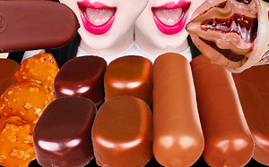 Jane ASMR chocolate ice cream parfait mukbang