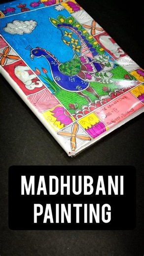 Madhubani Painting For Beginners I Painting On Notebook Cover I Ankit Singh Artist