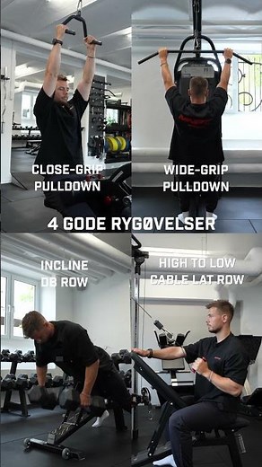 4 gode øvelser til at få en stor ryg