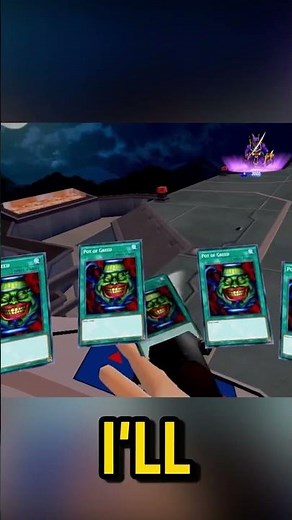 I activated Pot of Greed in Yu-Gi-Oh! VR