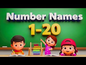 Learn Numbers 1 to 20 | Fun Counting Song for Kids | 3D Animated Numbers | Nursery Rhymes