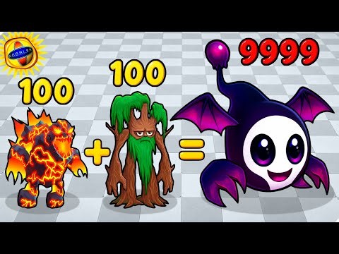 🌞 I CREATED IT! LAVA + WOOD - Elemental Monsters: Merge